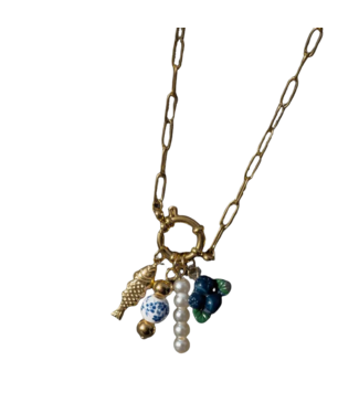 Hunter & Hare Milla Fish & Friends Charm Necklace