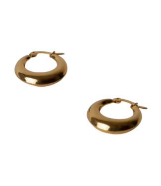 Hunter & Hare Emilia Voluptuous Gold Hoops