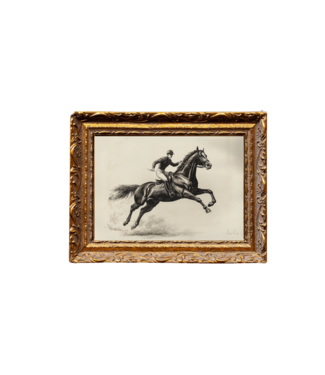 Cavalier Horse Sketch- French Brass Inspired 8X10