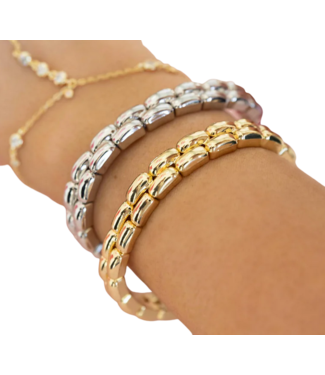Mixed Metal stacking Bracelet