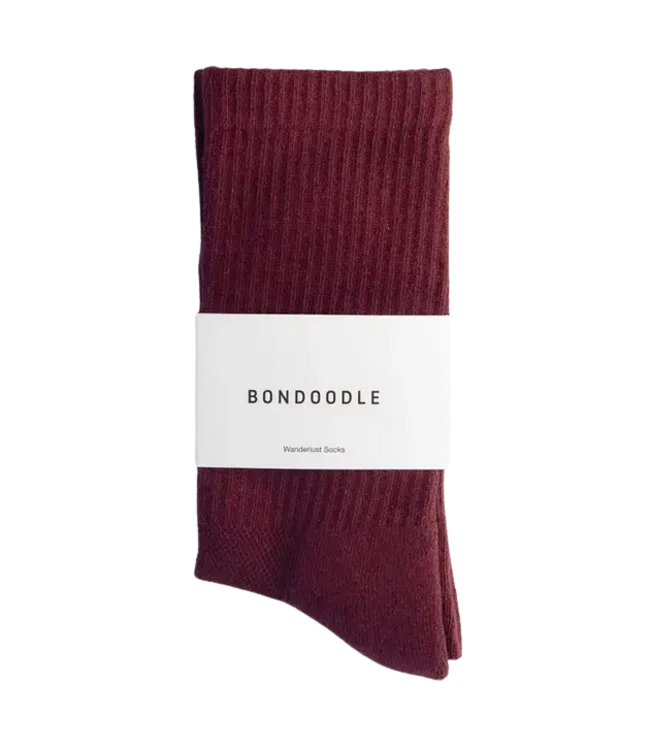 Bondoodle Women's Ribbed Crew Sock-Sport/Athletic
