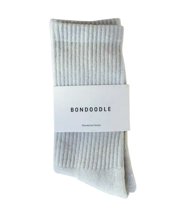 Bondoodle Women's Ribbed Crew Sock-Sport/Athletic