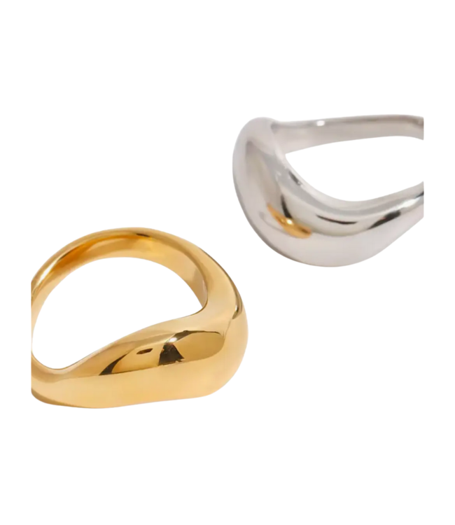 Wave Stacking Rings-Waterproof