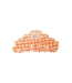 Checker Cellulose Claw Clip