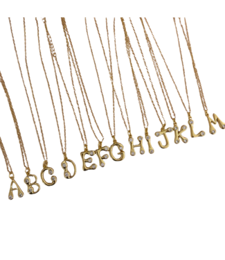 It-Girl Initial Necklace- GOLD