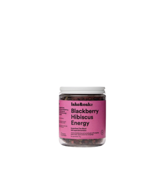 Lake & Oak Tea Co. Blackberry Hibiscus Energy - Superfood Tea Blend
