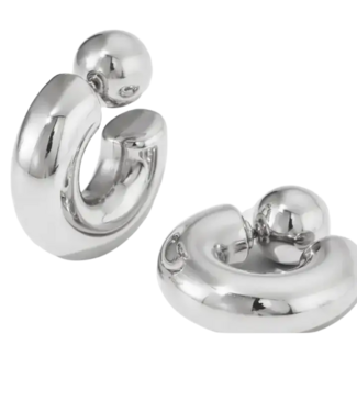 Puffy Thea O Hoop Earring