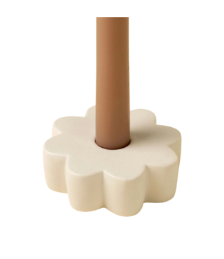 Indaba Daisy Candle Holder - White