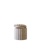 Fluted Jar Canister White Marble