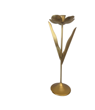 Indaba L Bloom Candleholder Gold