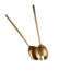 Indaba Tide Salad servers S/2 Tumbled Gold