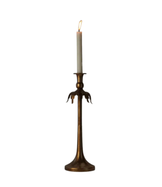 Antique Gold Candle Holder- Large