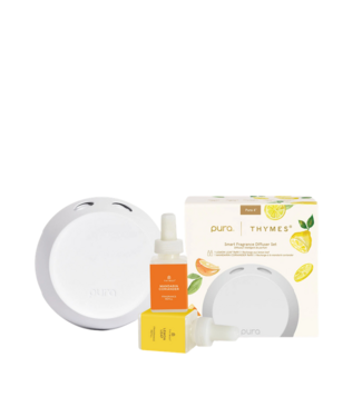 Thymes Mandarin Coriander and Lemon Leaf Pura Diffuser Kit