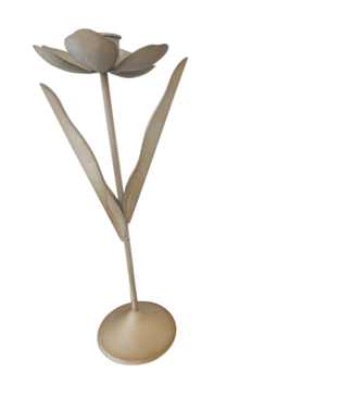 Indaba L Bloom Candleholder Creamy White