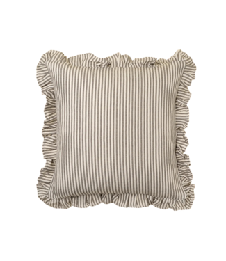 Indaba 20x20 Ruffle Thin Stripe Pillow