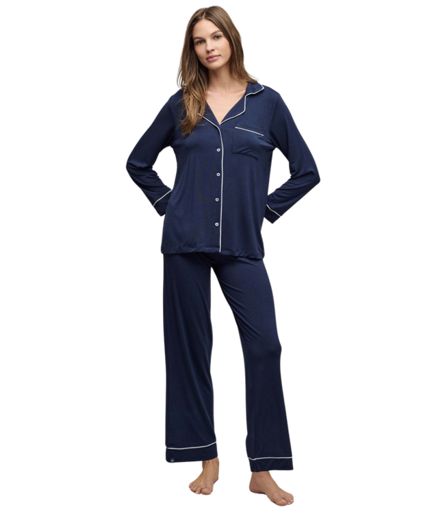 Barefoot Dreams Luxe Milk Jersey Piped Pjama