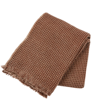 Indaba Waffle Throw- Brick
