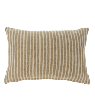 Indaba 16x24 Pinstripe Linen Pillow, Natural