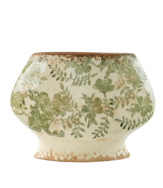 Stoneware Botanical Planter- Large