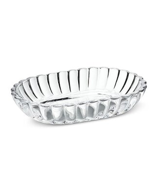 Oval Optic Flared Soap Dish-5.5"L