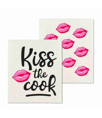 Kiss The Cook- Dishcloth