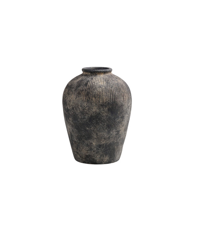 Black Terracotta Vase Small