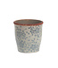 Pot With Blue Floral Pattern