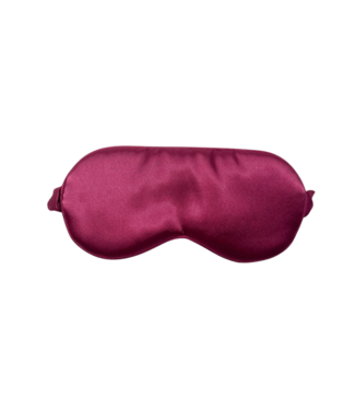 Adjustable Satin  Sleep Eye Mask Fuschia