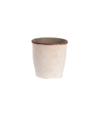 Cream Pot With Floral Pattern