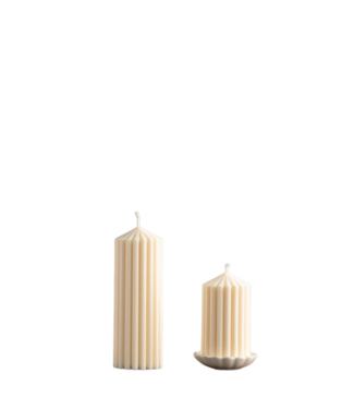 Ribbed Pillar Candles