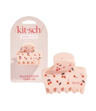KITSCH Recycled Plastic Cherry Print Cloud Clip