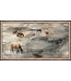 34x60 Grazing Horses-Framed Stucco