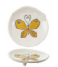 4" Round Hand-Painted Stoneware Footed Dish