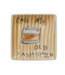 5"sq Stoneware Plate w Saying & Image