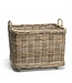 Storage Basket Wheels Kubu Rattan