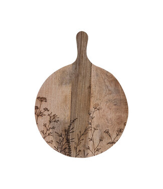 Laser Mango Wood Cheese/cutting Board 15-3/4"