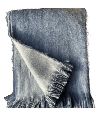 Stormy Seas Brushed Alpaca Throw Blanket