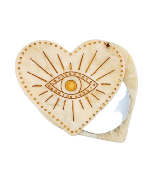 Solar Eclipse Handpainted Compact Mirror