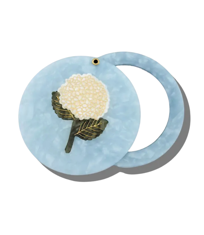 Solar Eclipse Handpainted Compact Mirror