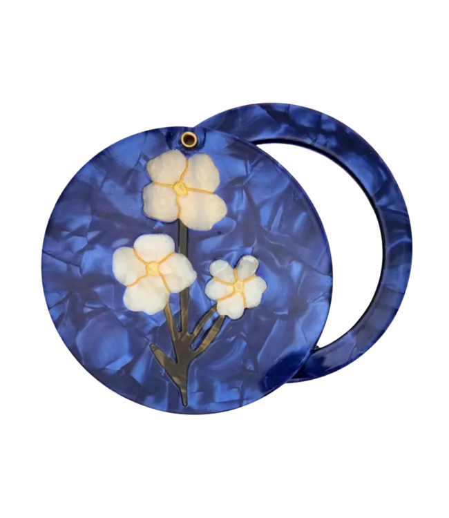 Solar Eclipse Handpainted Compact Mirror