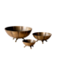 Vintage Inspired Brass Scalloped Footed Bowl