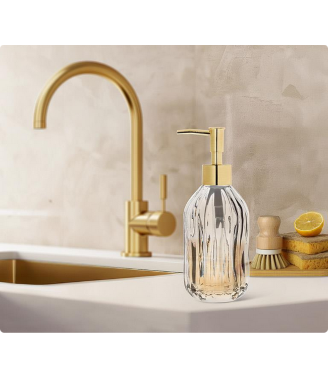 Fluted Soap/Lotion Pump-7.5"H
