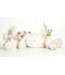 Oval Tray w/Bows-Ivory/Pnk-6x9.7"L