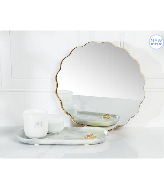 Scallop Edge Mirror