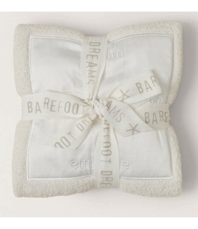 Barefoot Dreams Satin Trim Receiving Blanket