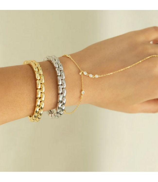 Mixed Metal stacking Bracelet