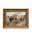 Highland Cow Herd | French Brass Inspired Framed Art