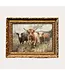 Highland Cow Herd | French Brass Inspired Framed Art