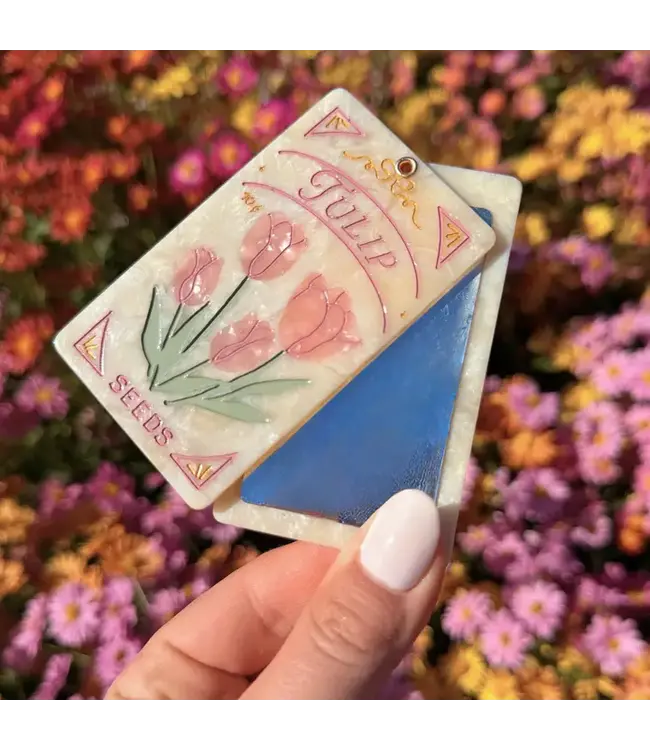 Solar Eclipse Handpainted Compact Mirror