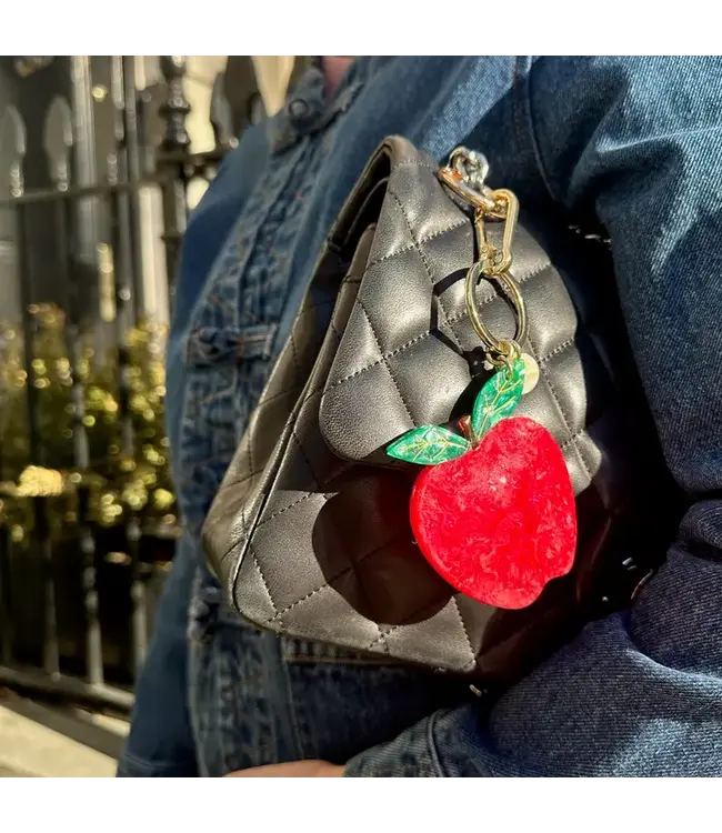 Solar Eclipse Handpainted Charm Keychain